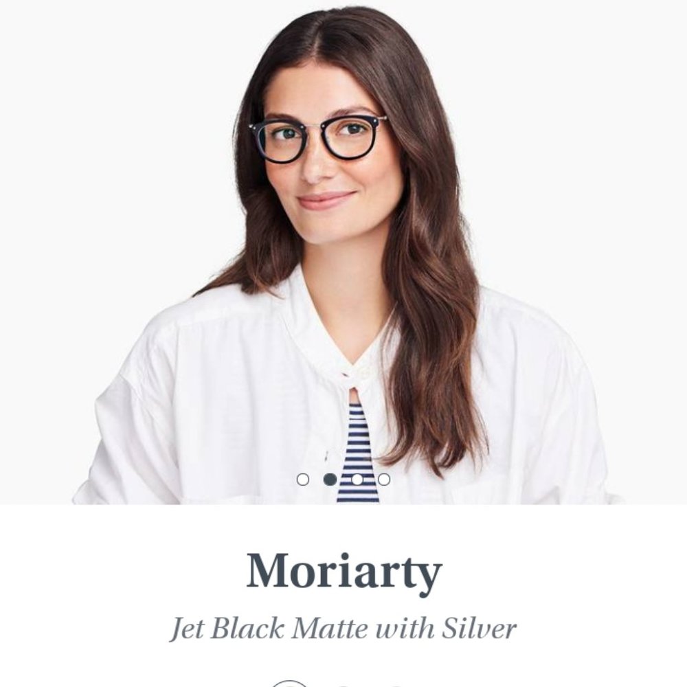 Warby Parker Moriarty Jet Black Frames